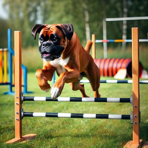 Boxer agility training